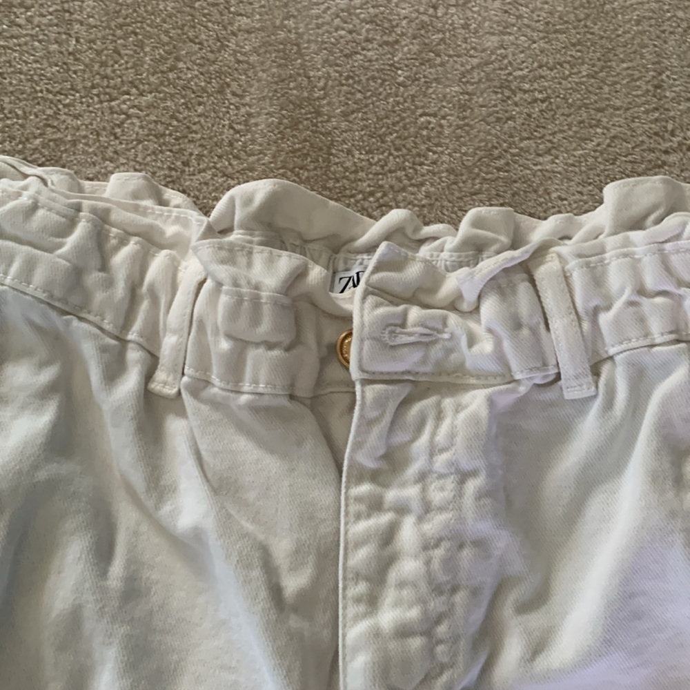 Zara paperbag white jeans - Picture 5 of 12